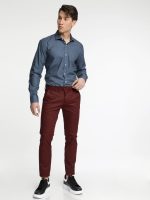 Παντελόνι TRESOR OMERO 4543 Μπορντό - Image 5