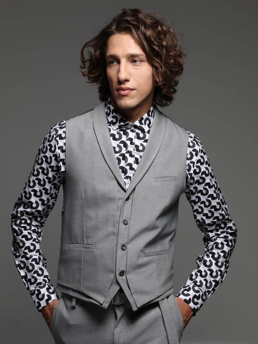 gray 0005 Veste BARTOLO 220-770 Grizio - Image 1