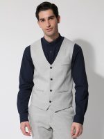 Ανδρικό Γιλέκο Με Κουμπάκια LUCA 9990 Γκρι