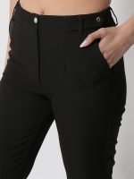 Γυναικείο Παντελόνι High Fit LARA 7696 Μαύρο - Image 3