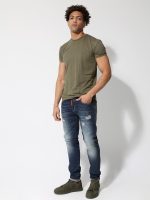 T-shirt Ανδρικό FRANKIE 205089 Χακί - Image 2