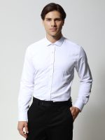 Πουκάμισο BOLOGNA 33-7366 Λευκό Slim-fit