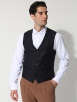 Ανδρικό Υφασμάτινο Γιλέκο ERNESTO 9600 Μπλε - Image 3