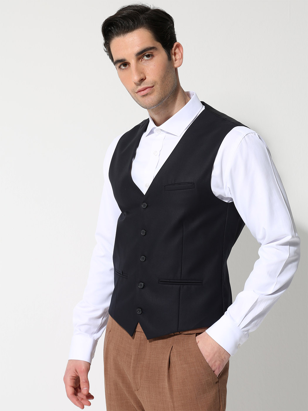 9600 ΜΠΛΕ (3) copy Ανδρικό Υφασμάτινο Γιλέκο ERNESTO 9600 Μπλε - Image 1