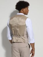 Ανδρικό Υφασμάτινο Γιλέκο LENON 9468 Μπεζ - Image 5
