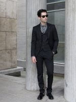 Ανδρικό Σακάκι BOB 1467 Μαύρο - Image 5