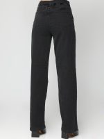 Γυναικείο Παντελόνι Jean Wide Legs CARLA Black 7728 - Image 4