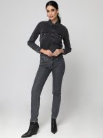 Παντελόνι Jean Medium Fit Slim Black 8404 - Image 3