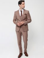 Ανδρικό Κοστούμι Με γιλέκο HENRY 1997 Camel