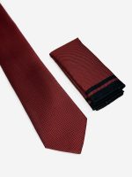 Ανδρική Γραβάτα Με Μαντηλάκι 33-6099 Red 10 - Image 2