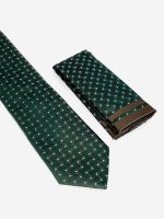 Ανδρική Γραβάτα Με Μαντηλάκι 33-6099 Green 8 - Image 2