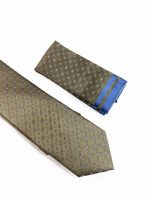 Ανδρική Γραβάτα Με Μαντηλάκι 33-6099 Beige 7 - Image 2
