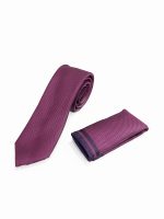 Ανδρική Γραβάτα Με Μαντηλάκι 33-6099 Magenta 1