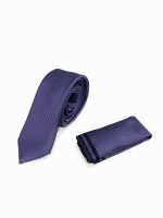 Ανδρική Γραβάτα Με Μαντηλάκι 33-6099 Purple 3