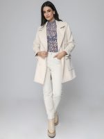 Γυναικείο Κοτλέ Παντελόνι High Fit NESS 7435 Εκρού - Image 2