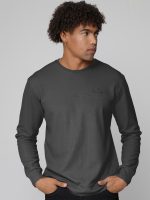 Ανδρική Μπλούζα Με Λεπτή Πλέξη KOBY 206032 Γκρι - Image 2