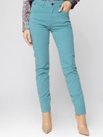 Γυναικείο Παντελόνι Medium Fit - Slim ZANET 8468 Πετρόλ - Image 2