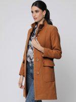 Γυναικείο Παλτό Με Ζώνη LESIA 8617 Καμηλό - Image 2