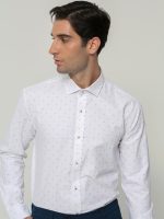 Πουκάμισο LONDON 33-7392 Λευκό Με Σχέδιο Slim-fit - Image 2