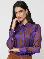 Γυναικείο Κοτλέ Παντελόνι High Fit NESS 7435 Καμηλό - Image 4