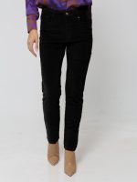 Γυναικείο Κοτλέ Παντελόνι High Fit NESS 7435 Μαύρο - Image 3