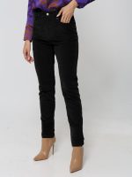 Γυναικείο Κοτλέ Παντελόνι High Fit NESS 7435 Μαύρο - Image 2