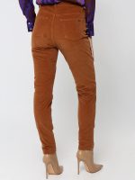 Γυναικείο Κοτλέ Παντελόνι High Fit NESS 7435 Καμηλό - Image 5