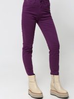 Γυναικείο Παντελόνι Medium Fit - Slim ZANET 8468 Μοβ - Image 3