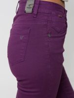 Γυναικείο Παντελόνι Medium Fit - Slim ZANET 8468 Μοβ - Image 4