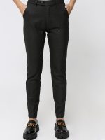 Γυναικείο Υφασμάτινο Παντελόνι High Fit ISABELLE 7699 Ανθρακί - Image 3