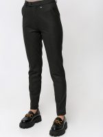 Γυναικείο Υφασμάτινο Παντελόνι High Fit ISABELLE 7699 Ανθρακί - Image 2