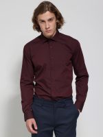 Πουκάμισο GENARO 33-7350 Μπορντό Slim-fit