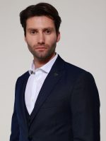 Ανδρικό Κοστούμι Με Γιλέκο Mattia 2007 Blue - Image 2