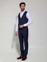 Ανδρικό Κοστούμι Με Γιλέκο Mattia 2007 Blue - Image 4