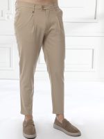 Ανδρικό Παντελόνι Με Πιέτες 7/8 Μattia 210-930 Sand - Image 2