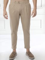 Ανδρικό Παντελόνι Με Πιέτες 7/8 Μattia 210-930 Sand