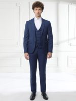 Ανδρικό Κοστούμι Με Γιλέκο Neri 280-50 Μπλε - Image 2