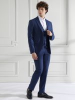 Ανδρικό Κοστούμι Με Γιλέκο Neri 280-50 Μπλε - Image 3