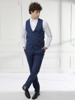 Ανδρικό Κοστούμι Με Γιλέκο Neri 280-50 Μπλε - Image 5