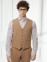 Ανδρικό Μοντέρνο Γιλέκο Mattia 220-930 Καμηλό - Image 2