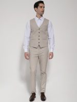 Ανδρικό Στιλάτο Γιλέκο Dack 9487 Μπεζ - Image 2