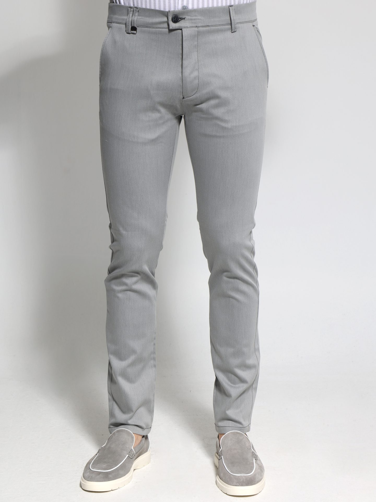 1X9A4457 Ανδρικό Υφασμάτινο Παντελόνι Angel 4483 Γκρι - Image 1