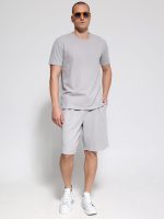 Ανδρικό T-shirt Με Ιδιαίτερη Πλέξη Moreto 207018 Γκρι - Image 4