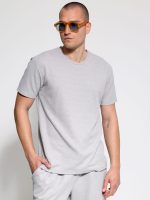 Ανδρικό T-shirt Με Ιδιαίτερη Πλέξη Moreto 207018 Γκρι