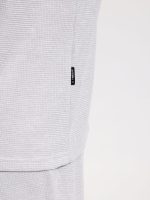 Ανδρικό T-shirt Με Ιδιαίτερη Πλέξη Moreto 207018 Γκρι - Image 3