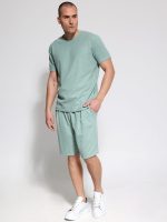 Ανδρικό T-shirt Με Ιδιαίτερη Πλέξη Moreto 207018 Μέντα - Image 3