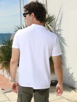 Βαμβακερό T-shirt Με Ιδιαίτερη Πλέξη Kester 207025 Λευκό - Image 7