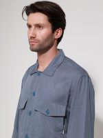 Ανδρικό Over Πουκάμισο Dario 2182 Indigo - Image 3