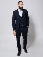 Κοστούμι Με Γιλέκο Houston 33-1699 Navy - Image 2