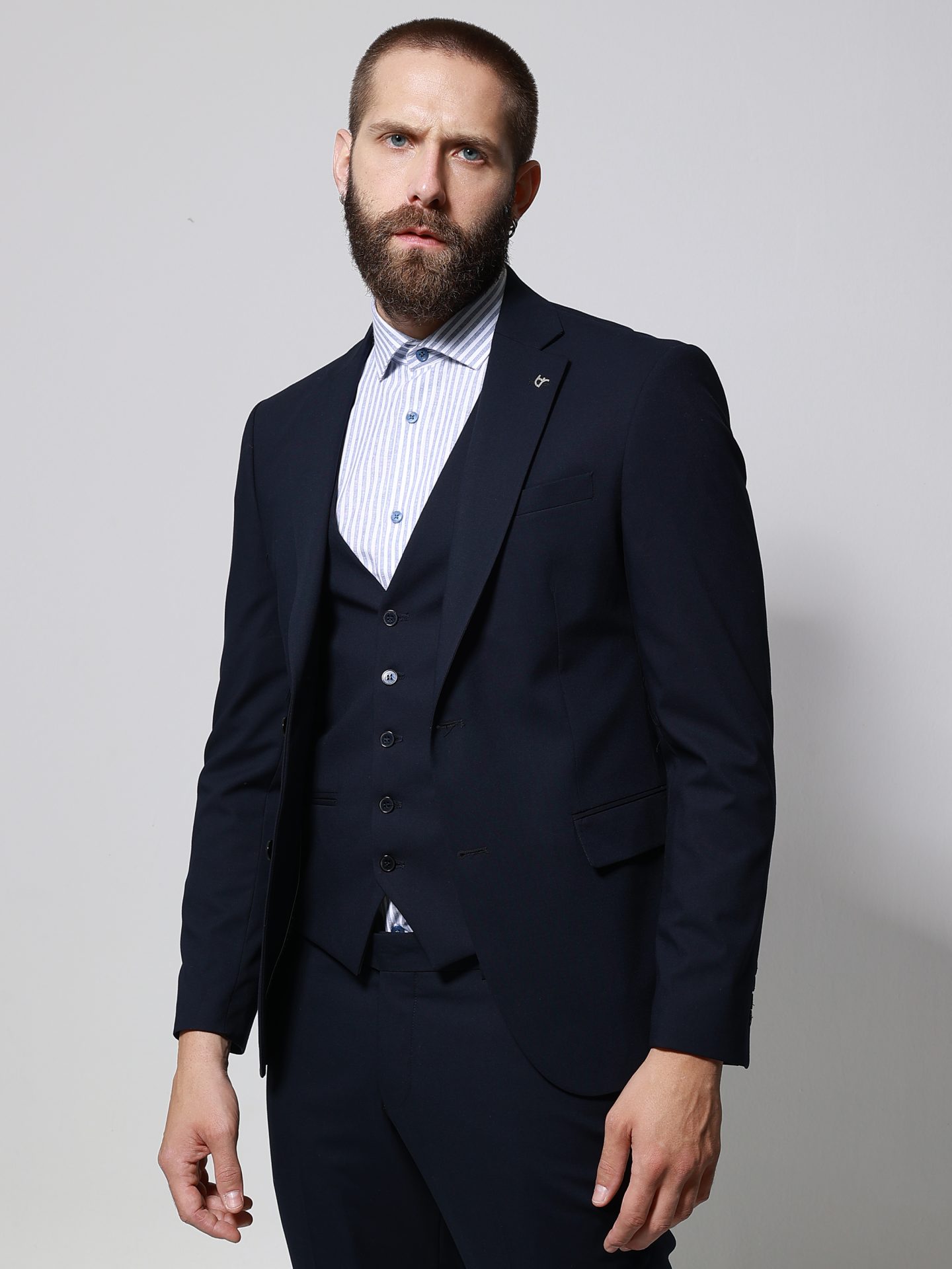 33-1699_navy___z2577 Κοστούμι Με Γιλέκο Houston 33-1699 Navy - Image 1